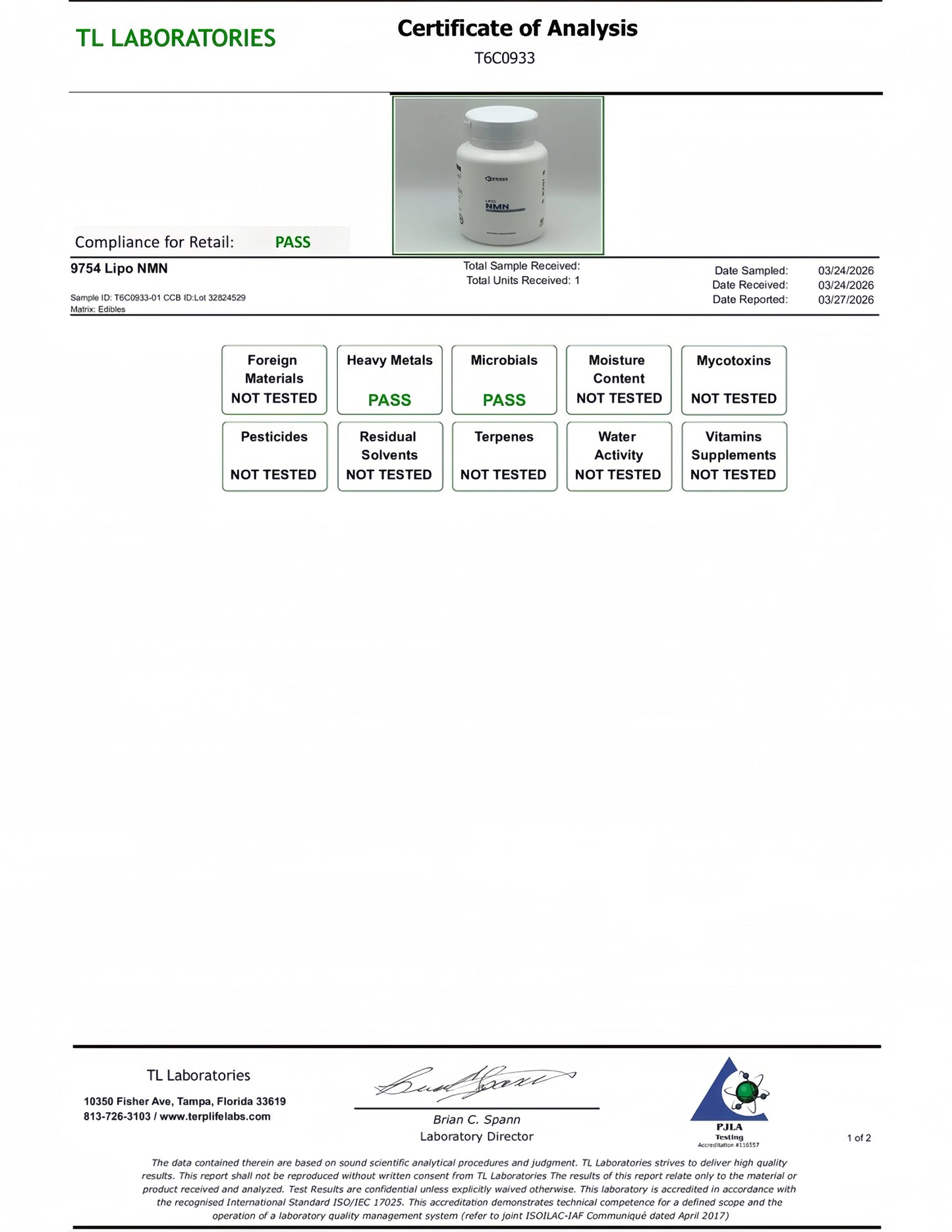 Liposomal NMN Capsules